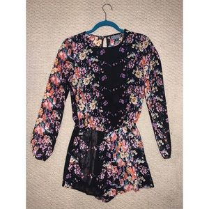 Lucca Couture Floral Romper